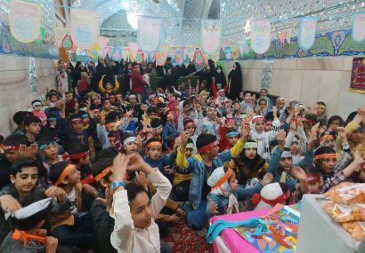 برگزاری جشن کودکان مهدوی در آستانه مقدّس حضرت سیدحمزه ع (باغمزار )کاشمر